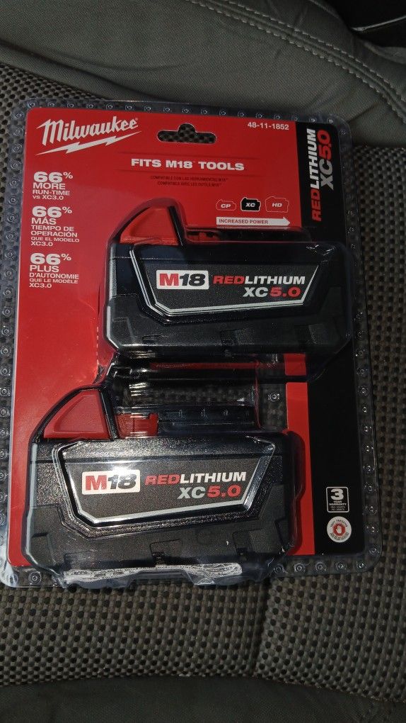 Milwaukee Red Lithium Xc 5.0