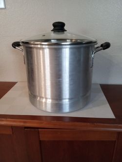 Imusa Aluminum Steamer With Glass Lid