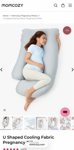 U Shaped Cooling Fabric Pregnancy Pillow