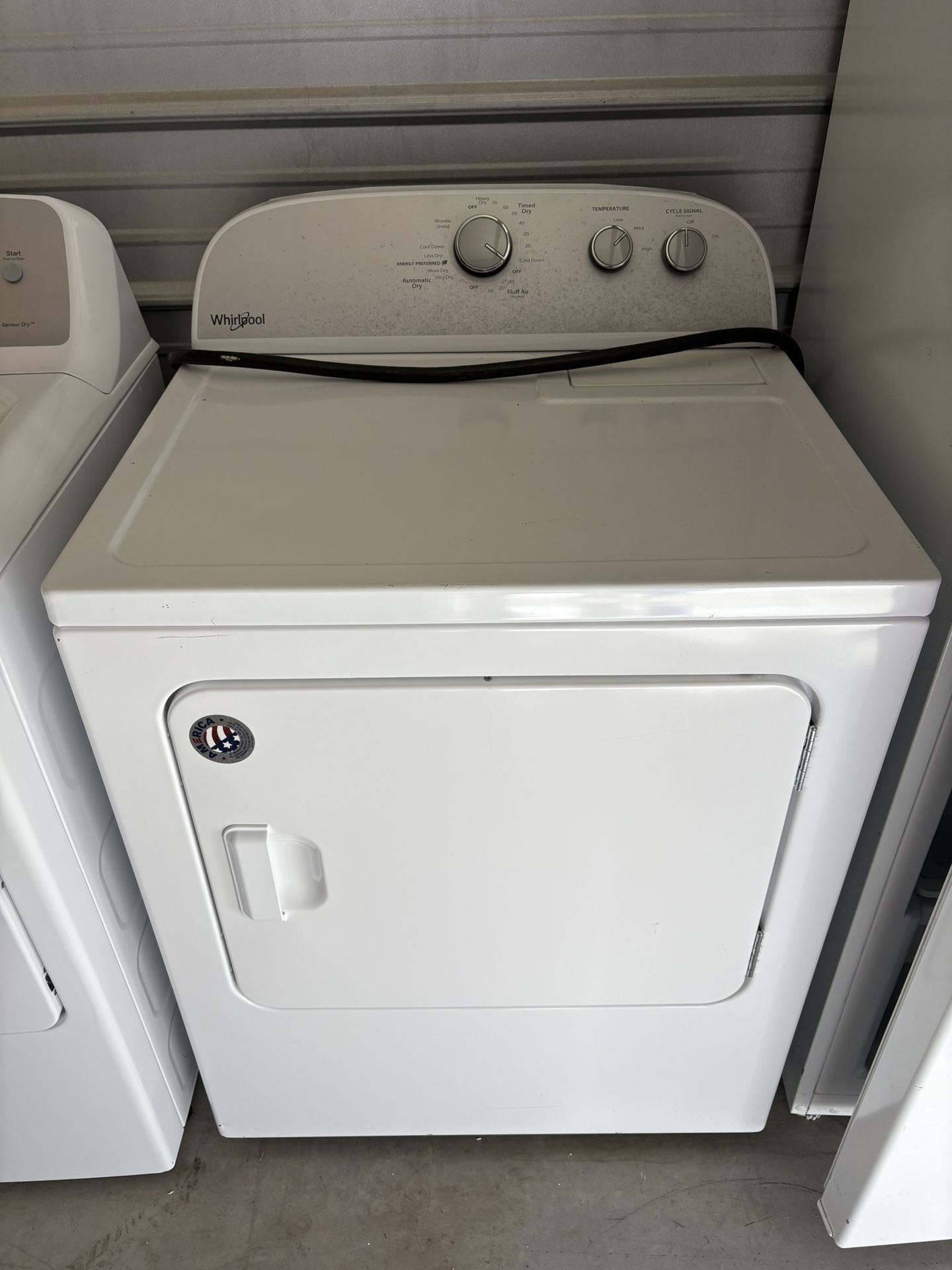 White 29" 7.0 Cubic Feet Electric Dryer