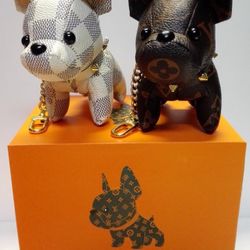 Louis Vuitton K9 puppy dog keychains