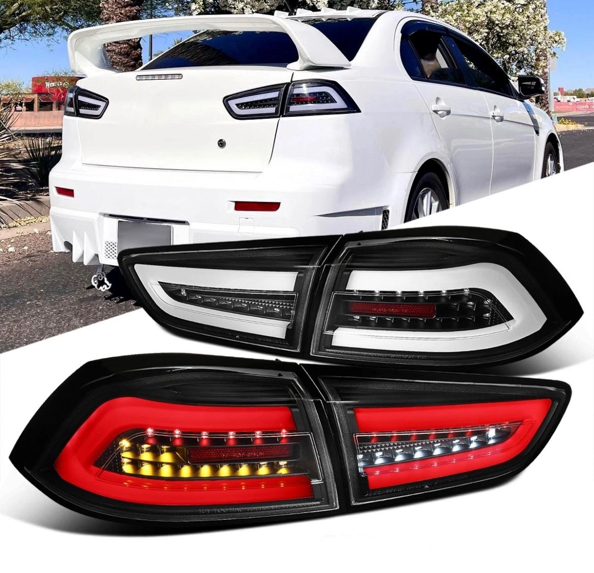 08-17 Mitsubishi Lancer Full LED Taillights