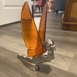 Flying Winged Goddess Hood Ornament(VINTAGE) Please Read The Discription 
