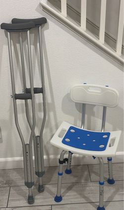 Shower chair & Crutches