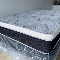 Full Euro Bamboo Pillow Top Mattress!!