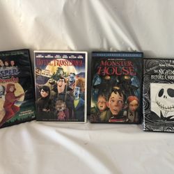 4 Halloween Movies DVDs 