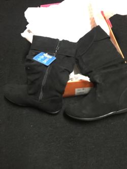 Sonoma size 1 kids black boots $20 obo
