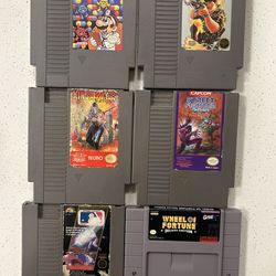 Nintendo NES Game Bundle Lot: Dr. Mario, Ninja Gaiden, Street Fighter & More!