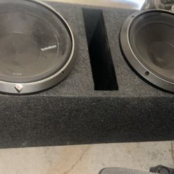 almost new rockford 12 inch p|2 subwoofers