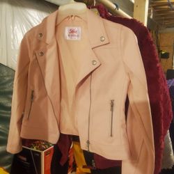 Size 12 Justice Girl's Faux Leather Jacket
