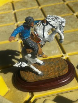 Vintage 1966 Aurora The Lone Ranger & Silver Model Kit Built Painted Figure