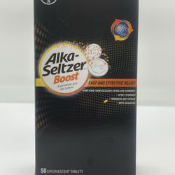 ALKA SELTZER BOOST 50 EFFERVESCENT TABLETS 