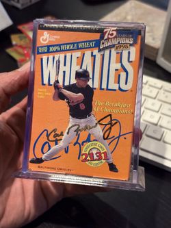 Cal Ripken Jr. Wheaties Cereal Box - 24k Gold Signature Series - Authenticated SEALED