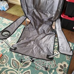 Gray Folding Travel Chairs Set of 2