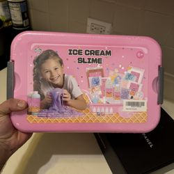 Slime Kit for Girls, Ice Cream Slime Kit,Fluffy Slime Making Kit, DIY Slime Making Kits, Kids Slime Creation Kit and Super Birthday Party Favors Toys 