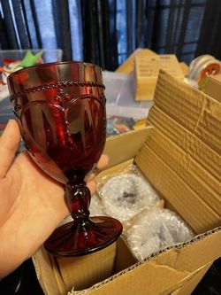 Crystal Red Cups 