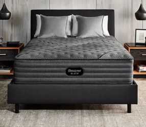 King Simmons Beautyrest Black Firm Mattress 