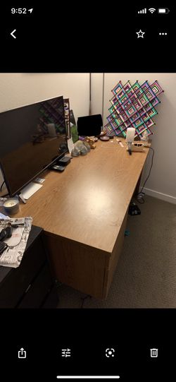Wood desk, decent condition