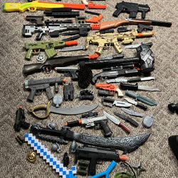 Huge Kids Toy Weapons Lot 