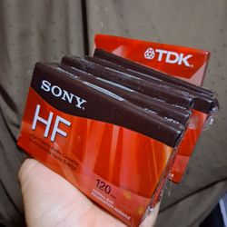 Blank cassette tapes