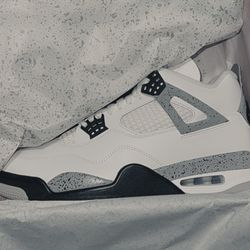 Jordan 4 Retro White Cement Size 10.5 Men New 