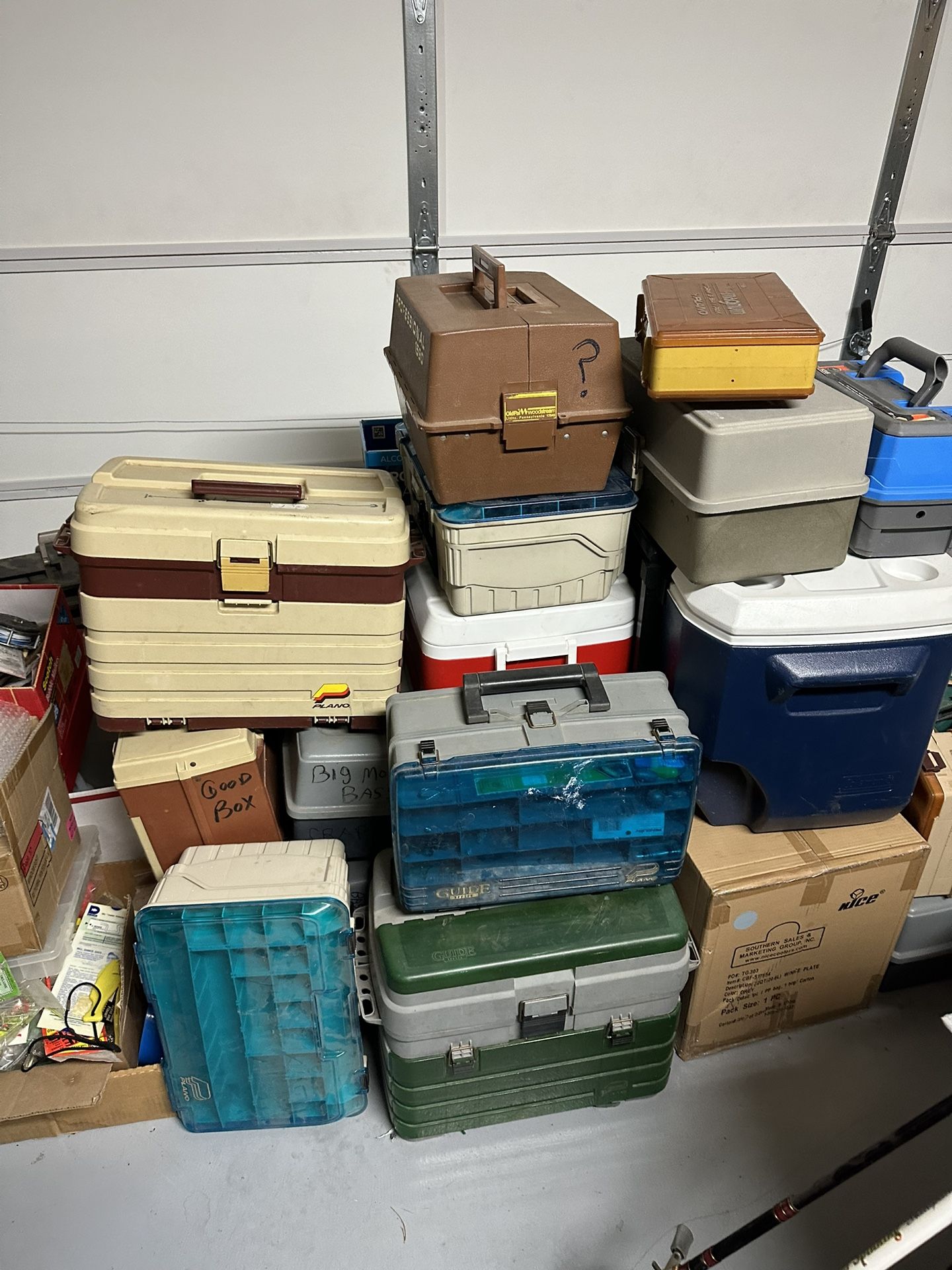  Used Empty Fishing Tackle Boxes For Sale $5-$30 Each