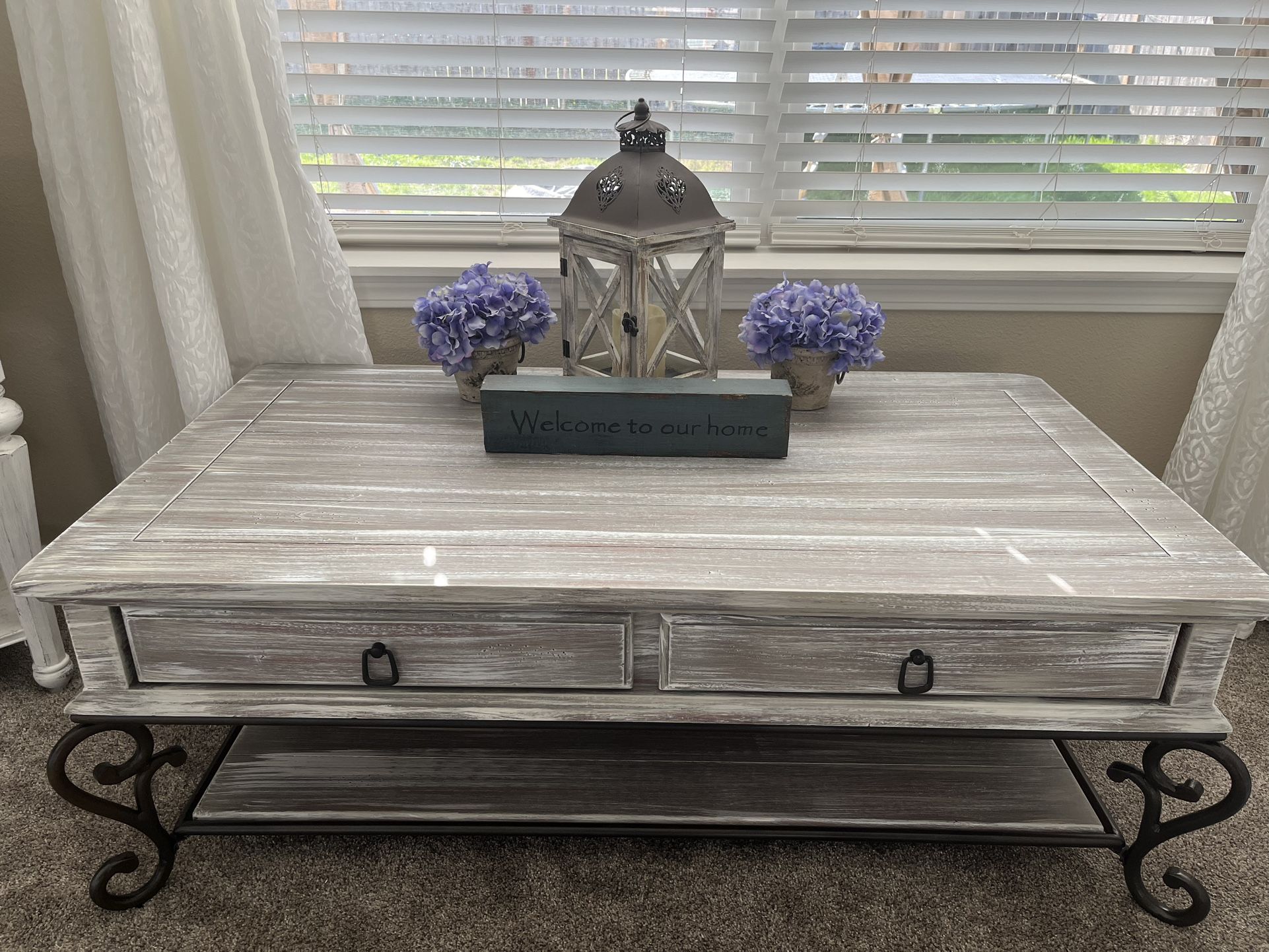 Custom finished rustic farmhouse, coffee table