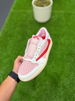 Jordan 1 Retro Low OG SP Travis Scott Sail Tropical Pink