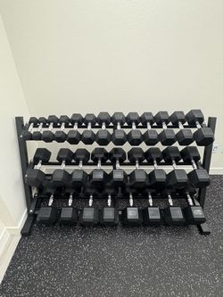 BRAND NEW 5-75 lbs Dumbbell Set with Rack Included, 1200 LBS Total Dumbbells Set, Home Gym Equipment Weights