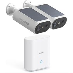 aosu Solar Security Cameras Wireless Outdoor, 2Mins DIY Installation, No Subscription Required Cameras for Home Security System, Local Storage, 2K Col