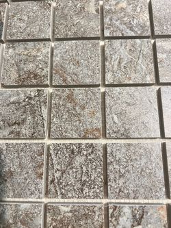 Porphid Stone Silver Mosaic Tile