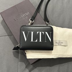 Valentino Card Wallet With Strap