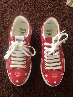 Red MCM shoes
