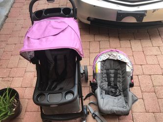 Graco car seat and stroller.