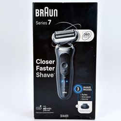 Braun Series 7 Mens Electric Shaver 7120s Wet & Dry Shave Waterproof 3 Modes New