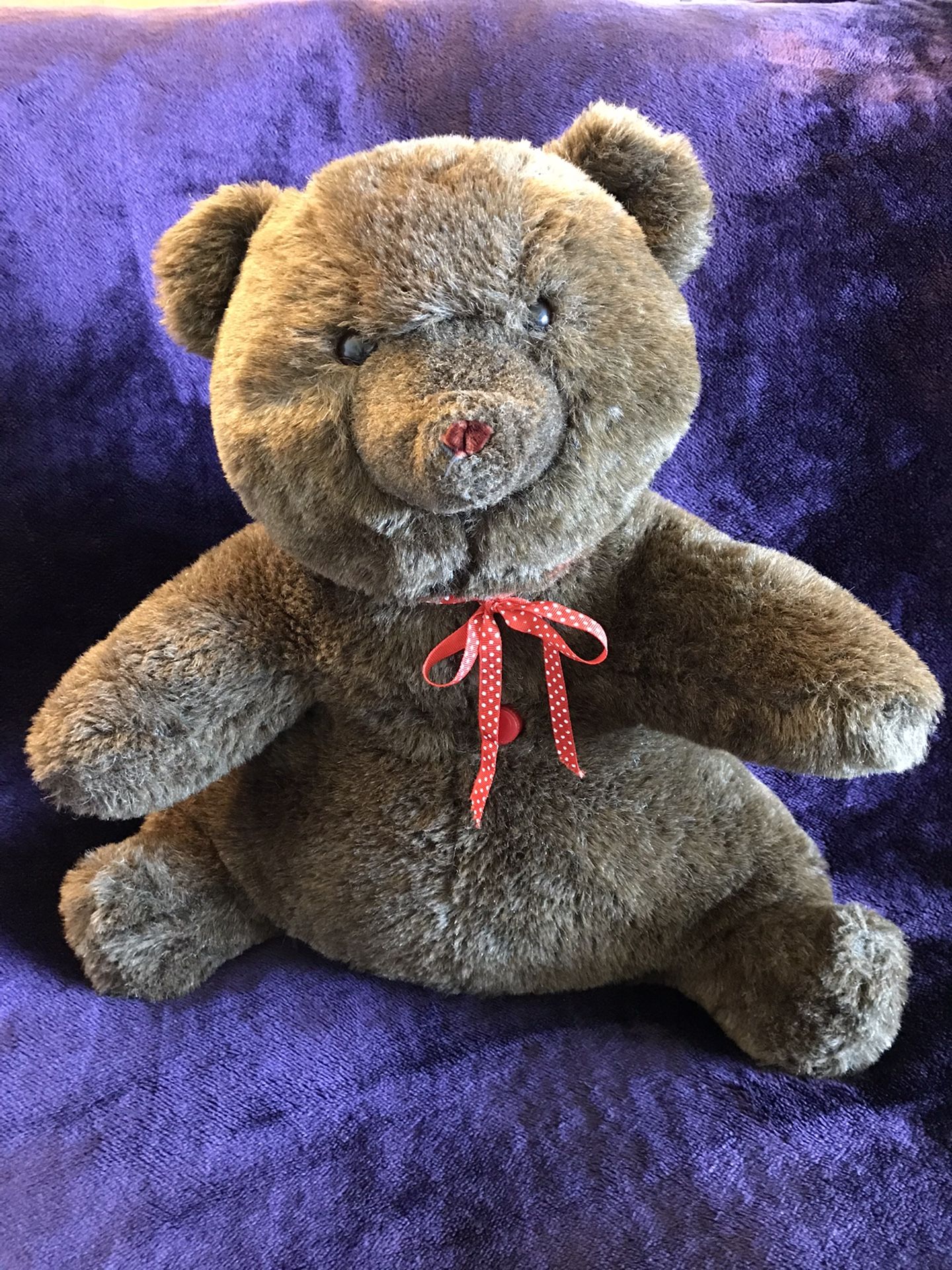 Talking 1985 Vintage Spinoza Therapy Autism Bear Speaks From The Heart Tape Player Plush