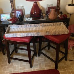 Decorative Oversized Rattan Tan Tray