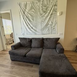 Dark Gray Sofa with Chaise