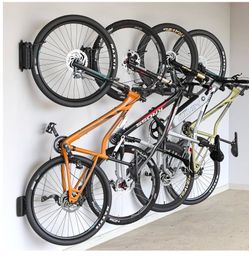 monTEK Swivel Bike Wall Mount, Bike Hangers for Garage, 4 Pack