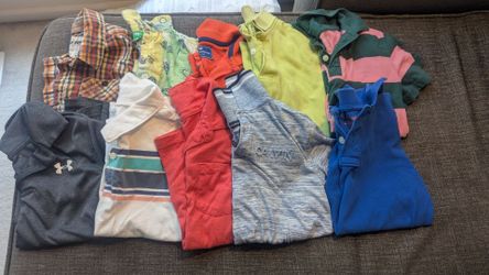 Boys size 6/7 Short sleeve tops with collars 10 for $10 total