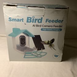 Byrades Solar Smart bird feeder with AI bird camera  Open Box