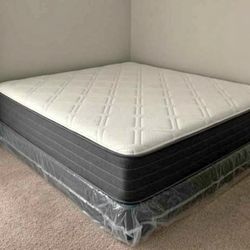 Brand New All Size Mattress | Optional Box & Metal Frame