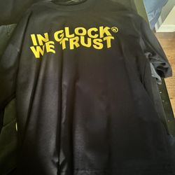 Oversized “In Glock We Trust” tee