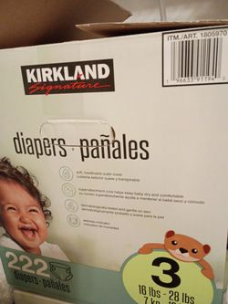 Kirkland diapers size 3