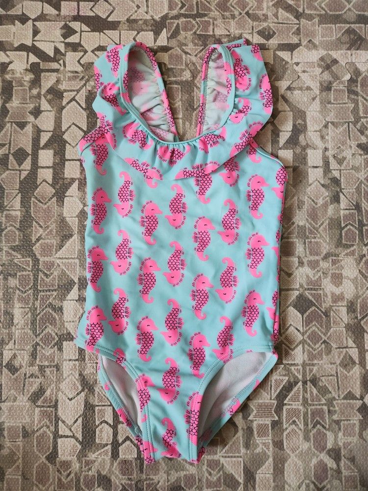 Carter's Just One You 3T Girl's Seahorse One Piece Swimsuit