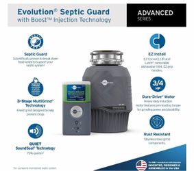 InSinkErator Evolution Septic Guard 3/4 HP Garbage Disposal