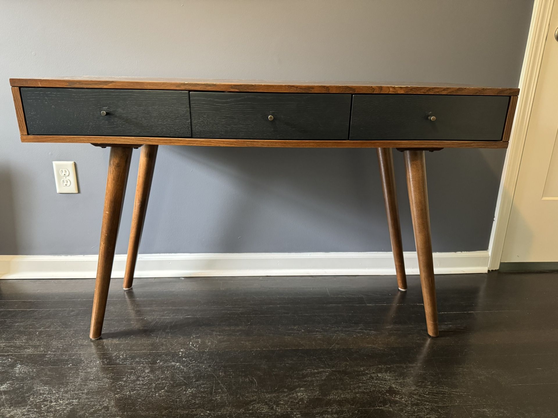 Beautiful Solid Wood Mid Century Style Desk