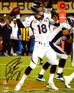 New Denver Broncos Peyton Manning Super Bowl 50 Professional Glossy 8x10 Photo *Signature is Printed