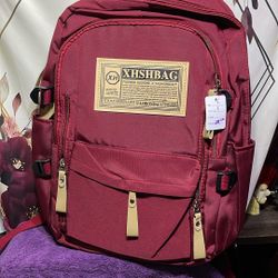Burgundy Backpack