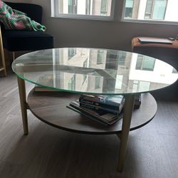 Glass Top Coffee Table 